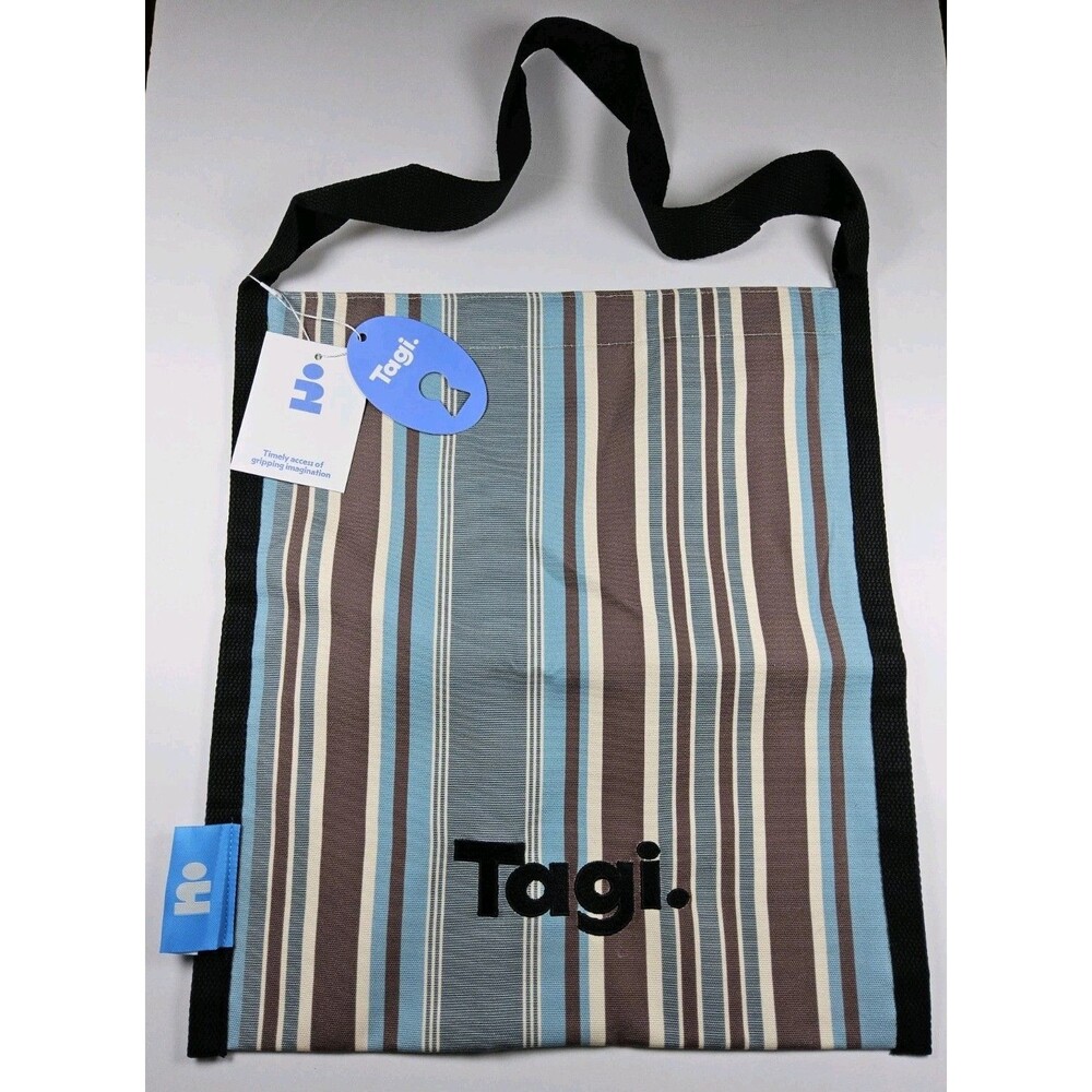 Tagi. Edge Canvas Bag In Seasalt Vacation Striped Tote Shoulder Purse